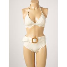 LPB - Maillot de bain 2 pièces beige en polyamide pour femme - Taille 36 - Modz