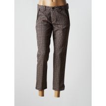 FREEMAN T.PORTER - Pantalon 7/8 marron en polyester pour femme - Taille W29 - Modz