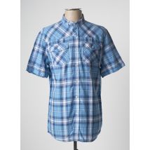 TIBET - Chemise manches courtes bleu en coton pour homme - Taille M - Modz