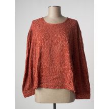 COMPAÑIA FANTASTICA - Blouse orange en viscose pour femme - Taille 40 - Modz