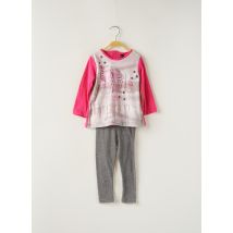 LOSAN - Ensemble pantalon rose en coton pour fille - Taille 9 M - Modz