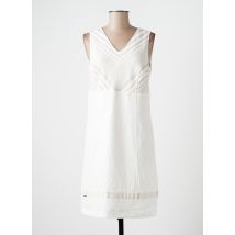 FRED SABATIER - Robe mi-longue blanc en coton pour femme - Taille 40 - Modz