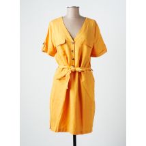 C'EST BEAU LA VIE - Robe mi-longue orange en lyocell pour femme - Taille 40 - Modz