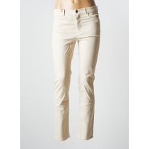 MAXMARA - Pantalon slim beige en coton pour femme - Taille 46 - Modz
