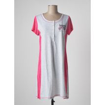 MASSANA - Chemise de nuit rose en coton pour femme - Taille 38 - Modz