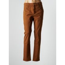 KANOPE - Pantalon slim marron en coton pour femme - Taille 44 - Modz