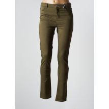 KANOPE - Pantalon slim vert en coton pour femme - Taille 34 - Modz