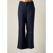 FRED SABATIER - Pantalon droit bleu en lin pour femme - Taille 46 - Modz