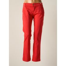 PLEASE - Pantalon chino rouge en coton pour femme - Taille 44 - Modz