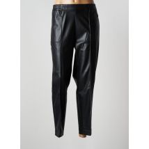 OLSEN - Pantalon droit noir en polyurethane pour femme - Taille 46 - Modz
