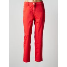 OLSEN - Pantalon droit rouge en coton pour femme - Taille 44 - Modz