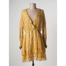 THE KOOPLES - Robe mi-longue jaune en soie pour femme - Taille 40 - Modz