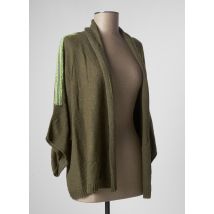 LE PETIT BAIGNEUR - Gilet manches longues vert en acrylique pour femme - Taille 40 - Modz