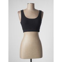 LAAGAM - Soutien-gorge noir en coton pour femme - Taille 34 - Modz
