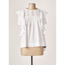 HIGH - Blouse blanc en coton pour femme - Taille 38 - Modz