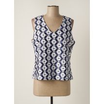 LESLIE - Top bleu en polyester pour femme - Taille 40 - Modz