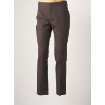 AZZARO - Pantalon droit marron en polyester pour homme - Taille 38 - Modz