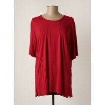 ELENA MIRO - Tunique manches courtes rouge en viscose pour femme - Taille 44 - Modz