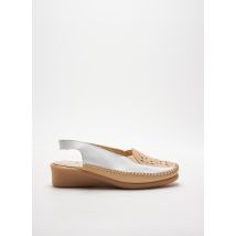 HIRICA - Sandales/Nu pieds blanc en cuir pour femme - Taille 35 - Modz