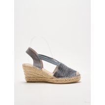 LA MAISON DE L'ESPADRILLE - Espadrilles gris en textile pour femme - Taille 41 - Modz