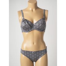 ROSA FAIA - Ensemble lingerie gris en polyamide pour femme - Taille 90C M - Modz