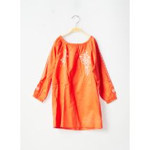 MARESE - Robe mi-longue orange en coton pour fille - Taille 6 A - Modz
