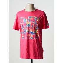 TIMEZONE - T-shirt rose en coton pour homme - Taille M - Modz