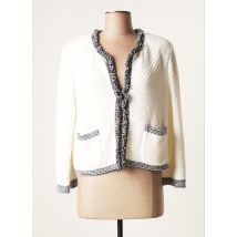 DEVERNOIS - Veste casual blanc en coton - Femme - Taille 42 - Modz