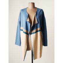 DEVERNOIS - Veste casual bleu en viscose - Femme - Taille 42 - Modz