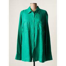 DEVERNOIS - Chemisier vert en lin - Femme - Taille 46 - Modz