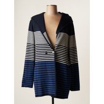 DEVERNOIS - Veste casual bleu marine en viscose - Femme - Taille 38 - Modz