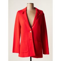 DEVERNOIS - Veste casual rouge en viscose - Femme - Taille 38 - Modz