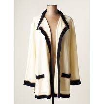 DEVERNOIS - Veste casual blanc casse en viscose - Femme - Taille 44 - Modz