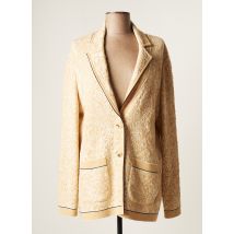 DEVERNOIS - Veste casual beige en merinos pour femme - Taille 34 - Modz