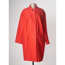 DEVERNOIS - Manteau long rouge en laine - Femme - Taille 48 - Modz