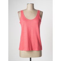 DEVERNOIS - Débardeur rose en lin - Femme - Taille 38 - Modz