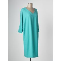 DEVERNOIS - Robe mi-longue turquoise en polyester - Femme - Taille 38 - Modz