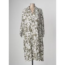 DEVERNOIS - Robe mi-longue vert fonce en viscose - Femme - Taille 36 - Modz