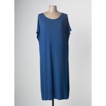 DEVERNOIS - Robe mi-longue bleu en viscose - Femme - Taille 40 - Modz