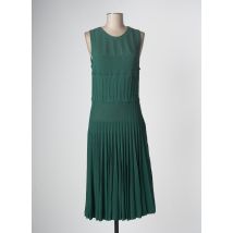 DEVERNOIS - Robe mi-longue vert en viscose - Femme - Taille 36 - Modz
