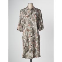 DEVERNOIS - Robe mi-longue kaki en coton - Femme - Taille 38 - Modz