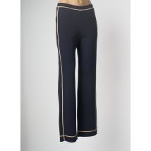 DEVERNOIS - Pantalon large bleu marine en merinos - Femme - Taille 38 - Modz