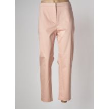 DEVERNOIS - Pantalon droit rose en tencel - Femme - Taille 48 - Modz