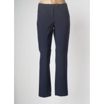 DEVERNOIS - Pantalon chino bleu en polyester - Femme - Taille 38 - Modz