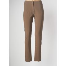 DEVERNOIS - Pantalon slim vert en polyester - Femme - Taille 36 - Modz