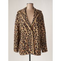 DEVERNOIS - Veste casual beige en viscose - Femme - Taille 42 - Modz
