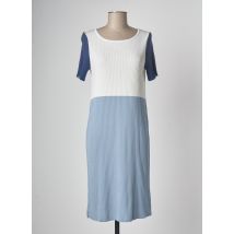 DEVERNOIS - Robe mi-longue bleu en acrylique - Femme - Taille 44 - Modz