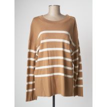 DEVERNOIS - Pull tunique beige en viscose - Femme - Taille 44 - Modz