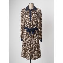 DEVERNOIS - Robe mi-longue beige en viscose - Femme - Taille 44 - Modz