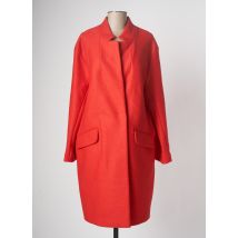 DEVERNOIS - Manteau long rouge en laine - Femme - Taille 38 - Modz